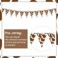 thumbnail image 5 of Fangleland 5 Pieces Cow Print Pennant Banners Brown- Farm Animal Birthday Party Decorations, Western Cowboy Cowgirl Theme Triangle Garland Flags for Bday Baby Shower, 5 of 6