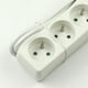 thumbnail image 4 of Regleta con interruptor de red de 2 m, 4 enchufes, cable alargador de 220 V, regleta de calidad con seguridad para niños, color blanco,, 4 of 5