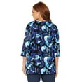 thumbnail image 2 of Catherines Women's Plus Size Easy Fit 3/4-Sleeve V-Neck Tunic, 2 of 5