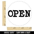 thumbnail image 2 of Open Fun Text Self-Inking Rubber Stamp Ink Stamper - Brown Ink - Small 3/4 Inch, 2 of 7