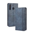 thumbnail image 1 of Compatible with Samsung Galaxy A21 Case Magnetic Closure Vintage Pattern PU Leather Wallet Cover with Card Slots-Blue, 1 of 5
