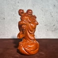 thumbnail image 2 of Ebony carved Maitreya Buddha statue ornament, auspicious and smiling Buddha, solid wood carving, home decoration, mahogany handicraft., 2 of 3