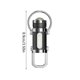 thumbnail image 2 of Linterna LED para llavero de aleación de aluminio, recargable tipo C, resistente al agua, con brillo ajustable, ideal para acampada, senderismo, emergencias y uso al aire libre, 2 of 2