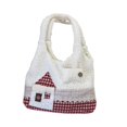 thumbnail image 4 of Bolso de mano para mujer, bolso de viaje de moda, bolso tipo cartera para ir de compras y citas al aire libre Rojo, 4 of 8