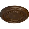 thumbnail image 3 of Ekena Millwork 12 5/8"OD x 1 1/8"P Federal Roped Small Ceiling Medallion (Fits Canopies up to 6"), Hand-Painted Root Beer Crackle, 3 of 7