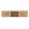 thumbnail image 5 of Media TV Stand Console Table, Brown Oak, Wood, Living Room Lounge Cafe Lobby Hospitality Restaurant, Modern Contemporary HB34896, 5 of 10