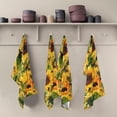 thumbnail image 4 of Coolnut Beautiful Sunflowers Kitchen Towels, 18 x 28 Inch Super Soft and Absorbent Dish Cloths for Washing Dishes, 1 PCS Reusable Multi-Purpose Microfiber Hand Towels for Kitchen, 4 of 6