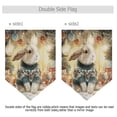 thumbnail image 3 of Wobogo Triangle Garden Flag Festive Rabbit 28x40 in Large Yard Flag Durable Fade Resistant Outdoor Decor, 3 of 6
