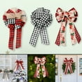 thumbnail image 4 of Linen Bowknot Wreath Bow Bowknot Convenient Hanging For Xmas Holiday Party, 4 of 6