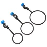 3 Pcs Iron Tricyclic Ring for Experiment Labs Ring Laboratory Equipment Support Ring with Clamp Iron Support Rings