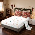 thumbnail image 4 of Manfei Nutcracker Queen Bedding 7 Pieces Christmas Bedding Comforter Set Queen, Red Gold, Xmas Reversible, 4 of 6