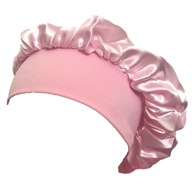 Gorro de quimioterapia para mujer con ala ancha y costuras de tela muy elástica, gorro de ducha para el cuidado del cabello, gorro para la cabeza con protección para las orejas, gorro para dormir,