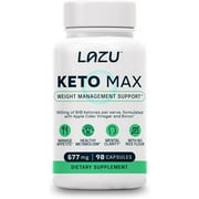 LAZU Keto MAX Dietary Ketone Supplement for Men and Women Weight Management 90 Capsules