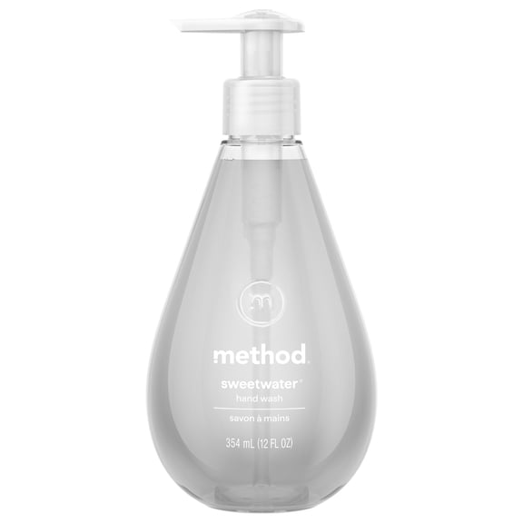 method Gel Hand Wash, Sweet Water - Made without Parabens, Notes of Dewy Lemon Leaf, Grapefruit & Star Jasmine, 12 fl oz