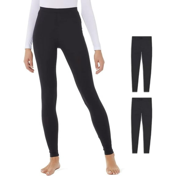 32 Degrees Women's 2 Pack Performance Ultra Light Thermal Baselayer Legging Pant
