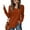 Orange, variant on Qaspx Sweatshirts for Women Lightweight V Neck Long Sleeve Shirts Casual Loose Ribbed Tops
