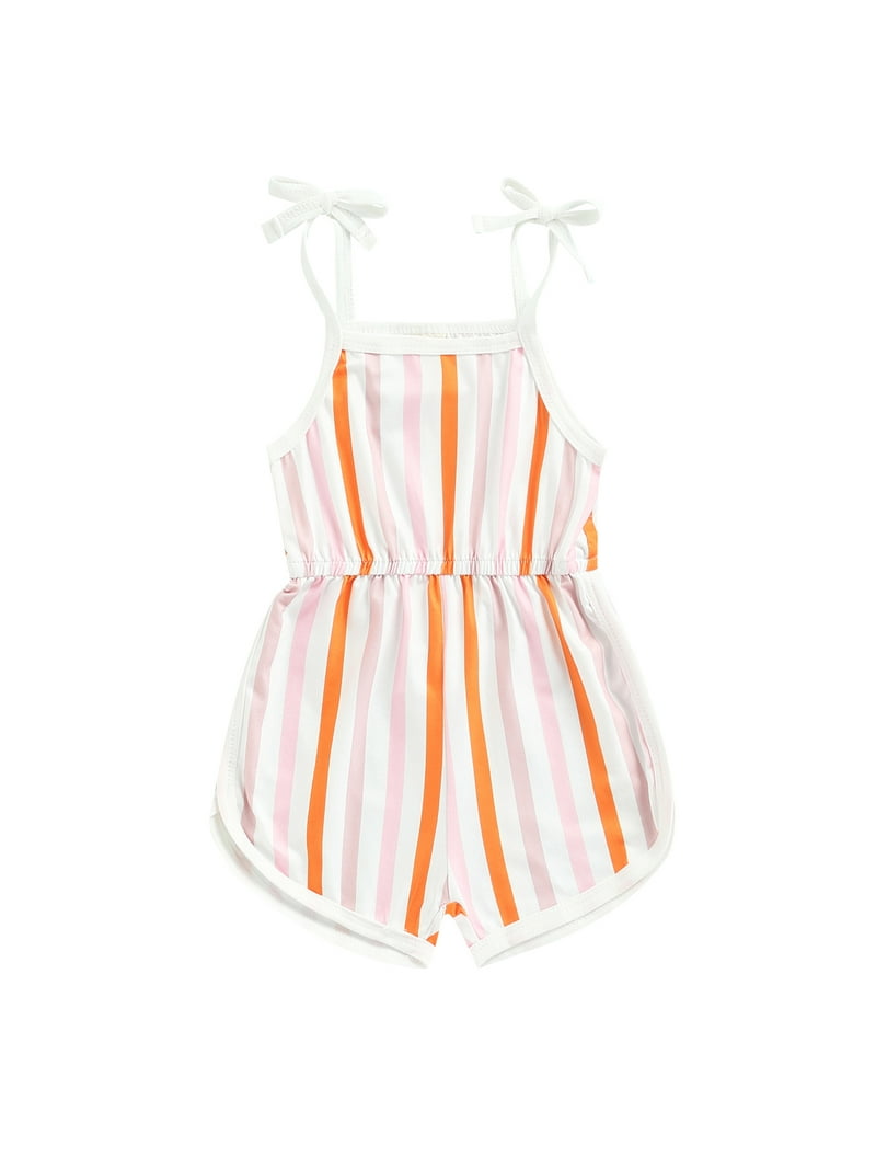 Aanpassen schild zuigen Pudcoco Baby Girl's Romper Flower/Stripe Pattern Sleeveless Sling Playsuit  - Walmart.com