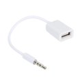 thumbnail image 1 of 3.5mm Male AUX Audio Plug Jack To USB 2.0 Female Converter Cable Cord Car MP3, 1 of 5