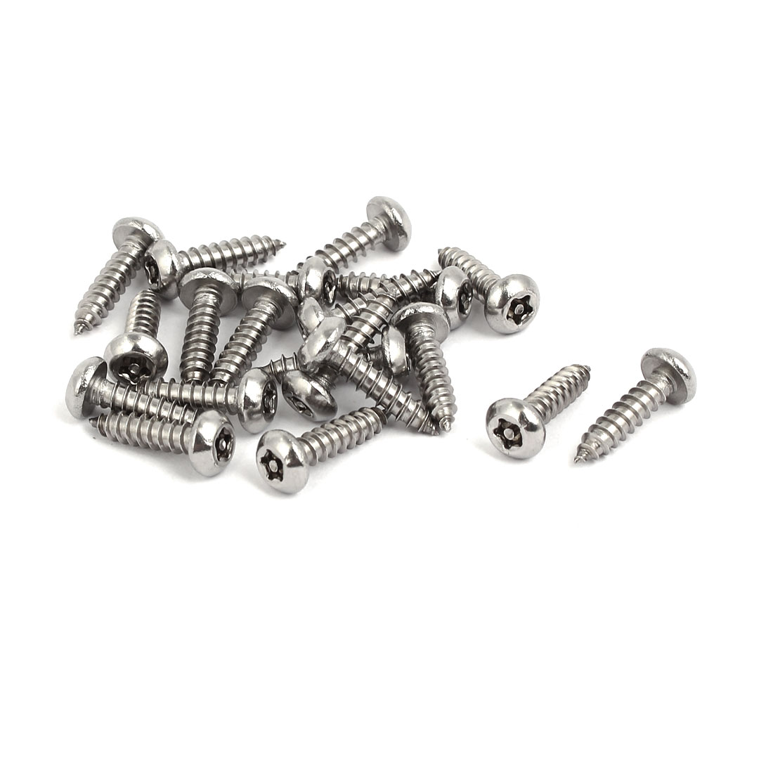 M3.9 x 16mm 304 Stainless Steel Pan Head Torx Self Tapping Screws 20pcs