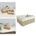 thumbnail image 4 of Pastoral Woven Rattan Storage Basket Detachable Weaving Natural Woven Basket for Beige M, 4 of 6