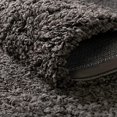 thumbnail image 5 of Unique Loom Solo Solid Shag Collection Area Modern Plush Rug Lush & Soft, 7 ft 0 x 10 ft 0, Graphite Gray, 5 of 5