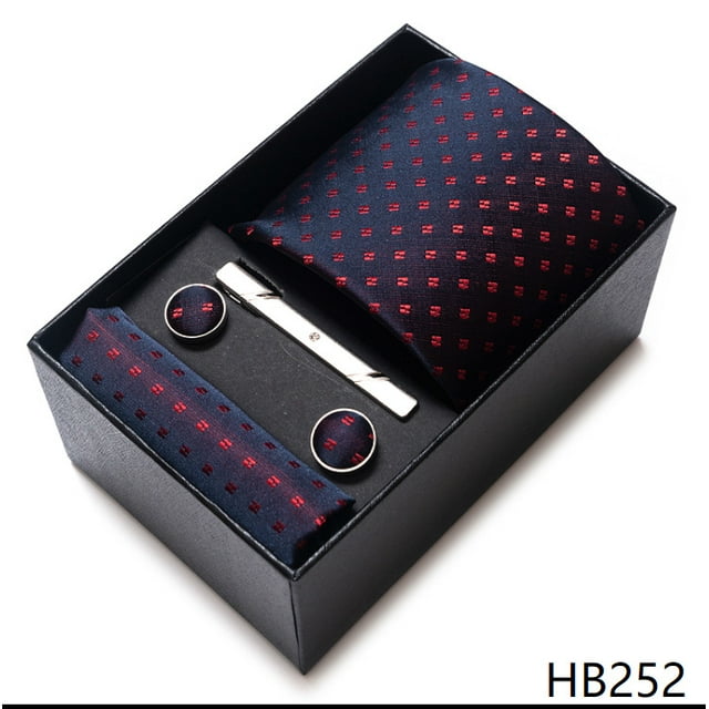Juego de regalo de corbata para hombre, corbata formal de negocios, corbata de boda, reuniones de negocios, bodas