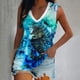 thumbnail image 2 of Tops de chaleco de impresión sin mangas de ocio con cuello en V de moda para mujer Fridja  qr5789, 2 of 5