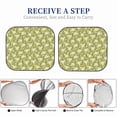 thumbnail image 7 of Uemuo Daisies Flowers Printed 2 PCS Car Windshield Sun Shade, Auto Sun Heat and UV Rays Blocker, Foldable Automotive Front Window Sunshade Protector, 7 of 7