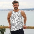 thumbnail image 5 of Rocae Hand Drawn Snake for Men's Workout Tank Top Men's Running Tank Top Dry Fit Athletic Workout Tank TopsX-Large, 5 of 9