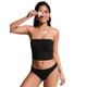 thumbnail image 4 of Top de Bikini CRZ YOGA Longline Acolchado Sin Tirantes Negro XS, 4 of 6