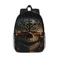 thumbnail image 1 of Easygdp Metal Evil Skull Mochila Ligera de 15 Pulgadas para Estudiantes, Mochila Cómoda para la Escuela y Viajes, Correas Ajustables, 1 of 6