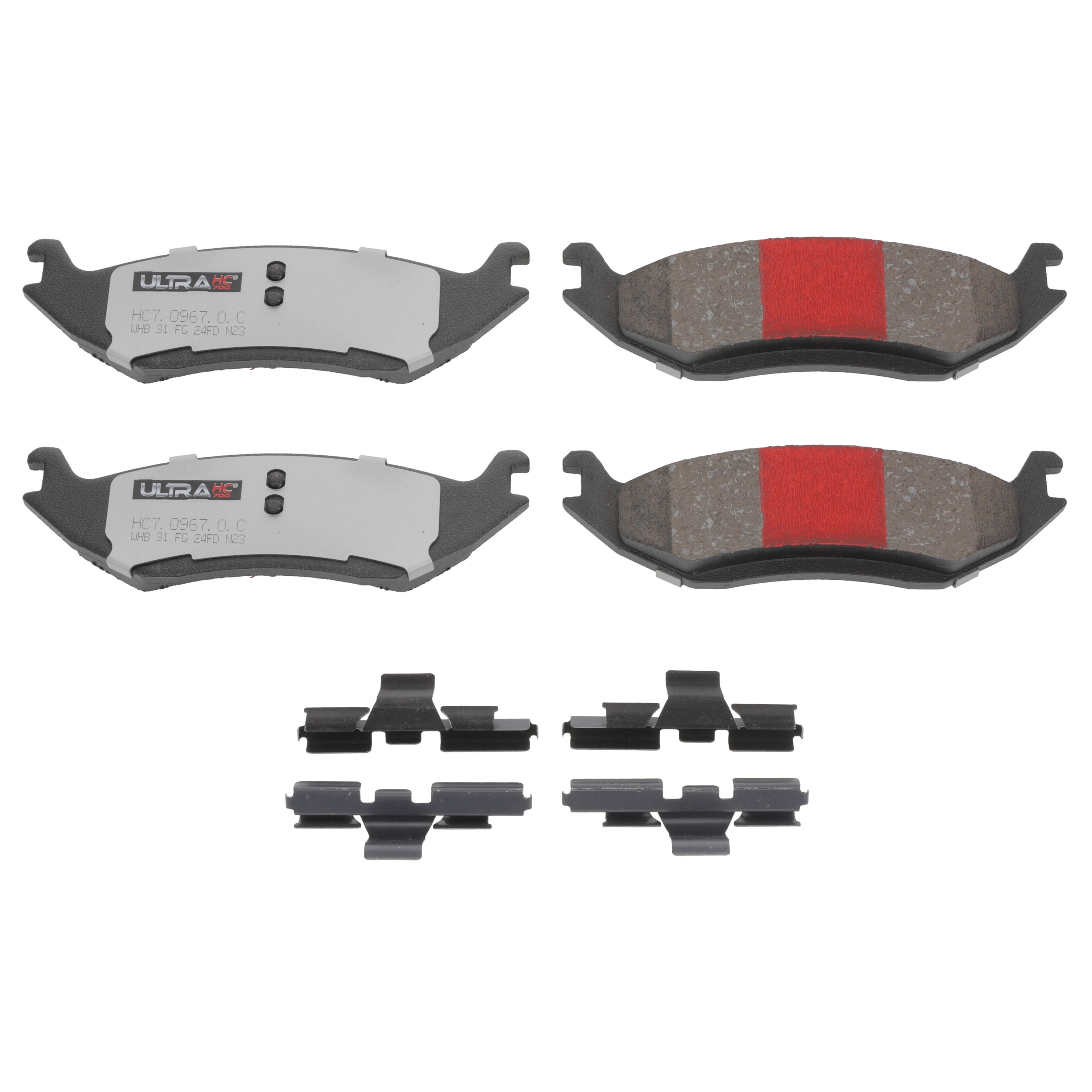 UltraHC 700 Brake Pad Set, Rear HC7.0967.0.C, Dodge Durango 2003