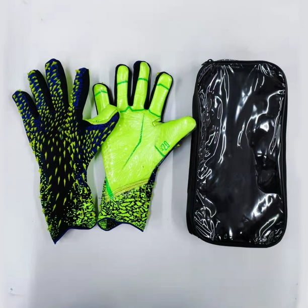 Guantes de portero de fútbol para adultos, juego de portero profesional, antideslizantes, para niños, de látex transpirable