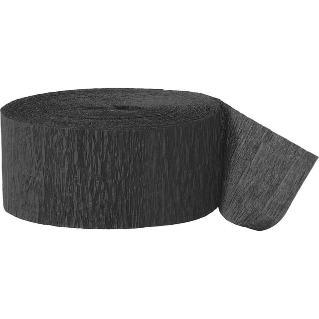 Serpentin en crêpe noir, 81 pieds