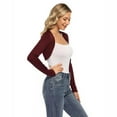thumbnail image 3 of Women's Casual Knitted Open Front Sweater Long Sleeve Cardigan, 3 of 4