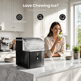 thumbnail image 2 of Havato Nugget Ice Maker , 35lbs/24H Soft Chewable Sonic Ice Machine, Self-Cleaning, Quiet Operation,Black, 2 of 5