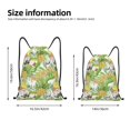 thumbnail image 2 of Xecao Gnome and Pineapple Pattern Sports Drawstring Backpack - String Swim Gym Bag with Wet Proof Pocket for Women&Men-Medium, 2 of 6