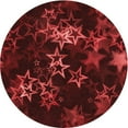 thumbnail image 1 of Ahgly Company Machine Washable Indoor Round Transitional Maroon Red Area Rugs, 3' Round, 1 of 7