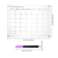 thumbnail image 4 of OULII 2 Pcs Clear Memo Board For Fridge Acrylic Weekly Planning Dry Erase Calendar Home Use, 4 of 7