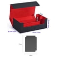 thumbnail image 3 of HILABEE Card Deck Box Game Card Storage Organizer Sleeved Cards Holder Gathering Red Divider Red, 3 of 8
