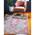 thumbnail image 3 of Unique Loom Austin Rectangular Distressed Traditional Area Rugs, Navy Blue, 3 of 4