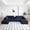 Blue, variant on Vanress 125 Inch Oversized Modern Cloud Couch, Modular Sectional Sofa Couch for Living Room, U Shape Couches with 2 Ottomans, USB Ports and Cup Holders, Corduroy Boneless Sofas, Orange