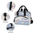 thumbnail image 5 of Insulated Crossbody Lunch Bag 10L Lunch Tote with Adjustable Shoulder Strap for Work Office Picnic Cute Cat Pattern, 5 of 6