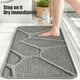 thumbnail image 5 of Alfombrilla de baño - Alfombra absorbente antideslizante para la entrada del baño o dormitorio, poliéster suave, lavable, secado rápido, diseño decorativo, cómoda y segura., 5 of 6