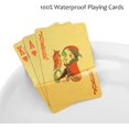 thumbnail image 5 of Peeplvalue Gold Plated Poker Playing Cards Pack Of 10 | For Adults - Pure Pvc Table Cards - Golden | With Much Better Look | Gift For Your Partner, Family & Friends | Waterproof Playing Cards, 5 of 5