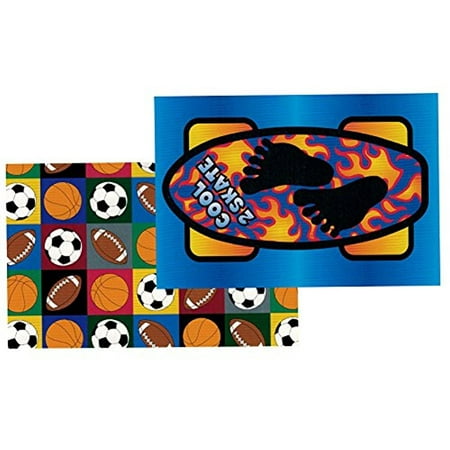 6 Summer Camp Stationery Postcards for Kids,3 Each Design Cool 2 Skate/Sports PostCard