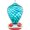 Blue Mermaid, variant on Gifts for Mom 34OZ Hand Blown Glass Hummingbird Feeders for Outdoors Hanging, with Ant Moat Humming Bird Feeders, Porch Backyard Decor Gifts for Women (Floral Balloon)