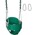 thumbnail image 1 of Swing Set Stuff Highback Full Bucket with 5.5' Coated Chain & SSS Logo Sticker, Green, 1 of 4