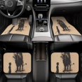 thumbnail image 6 of Sikiie Child And Lion Sketch Car Foot Mat Set of 4 Pieces Basics Universal Fit Rubber Carpet Floor Mats For Car SUV Van & Truck, 26.8"L x 17.3"W (Front), 13"L x 17.3"W(Rear), 6 of 6