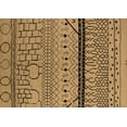 thumbnail image 1 of Ahgly Company Indoor Rectangle Solid Brown Modern Area Rugs, 5' x 7', 1 of 4